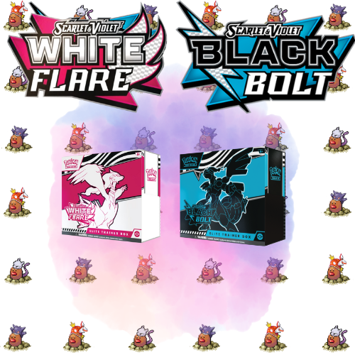 White Flare + Black Bolt Elite Trainer Box Bundle